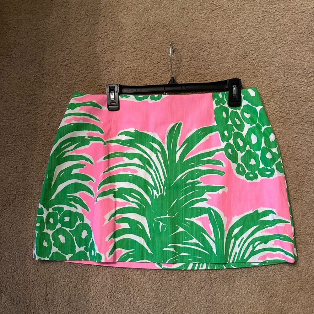 Lilly Pulitzer Pink Pout Flamenco Tate Skirt - Picture 2 of 4